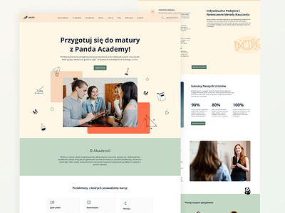 Panda Academy – Modern & Intuitive Website digitaleducation edtech educationplatform educationwebsite interfacedesign uiuxdesign userexperience webdesign