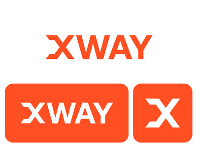 XWAY Wordmark Logo For Logistics Company bold brand design brand identity branding clean freight graphic design icon logistics logo logo deisgn logo type minimal modern simple symbol transport wordmark xway