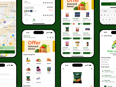 Goodies - Grocery Shopping App branding logo ui ux