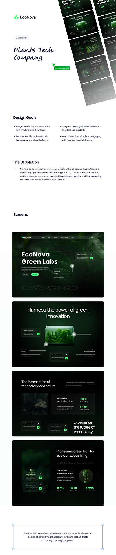 EcoNova Plants Company ui