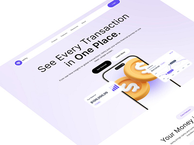 Smarter Finance. Simplified. appdesign bankingapp cleanui dashboarddesign financeapp fintech productdesign uidesign uiuxdesign webdesign