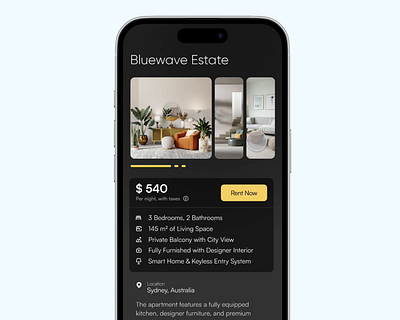 Real Estate Mobile aplication animation aplication app app concept carousel design figma mobile mobile app property app property search prototype real estate ui user interface