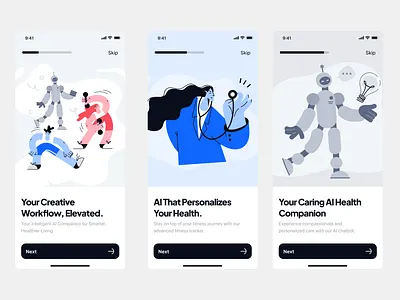 AI Health Application design figma health app health app ui ui uiux uiux design ux
