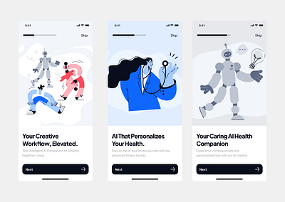 AI Health Application design figma health app health app ui ui uiux uiux design ux