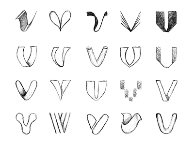 V letter sketches branding design graphic design identity letter letter mark logo mark type v