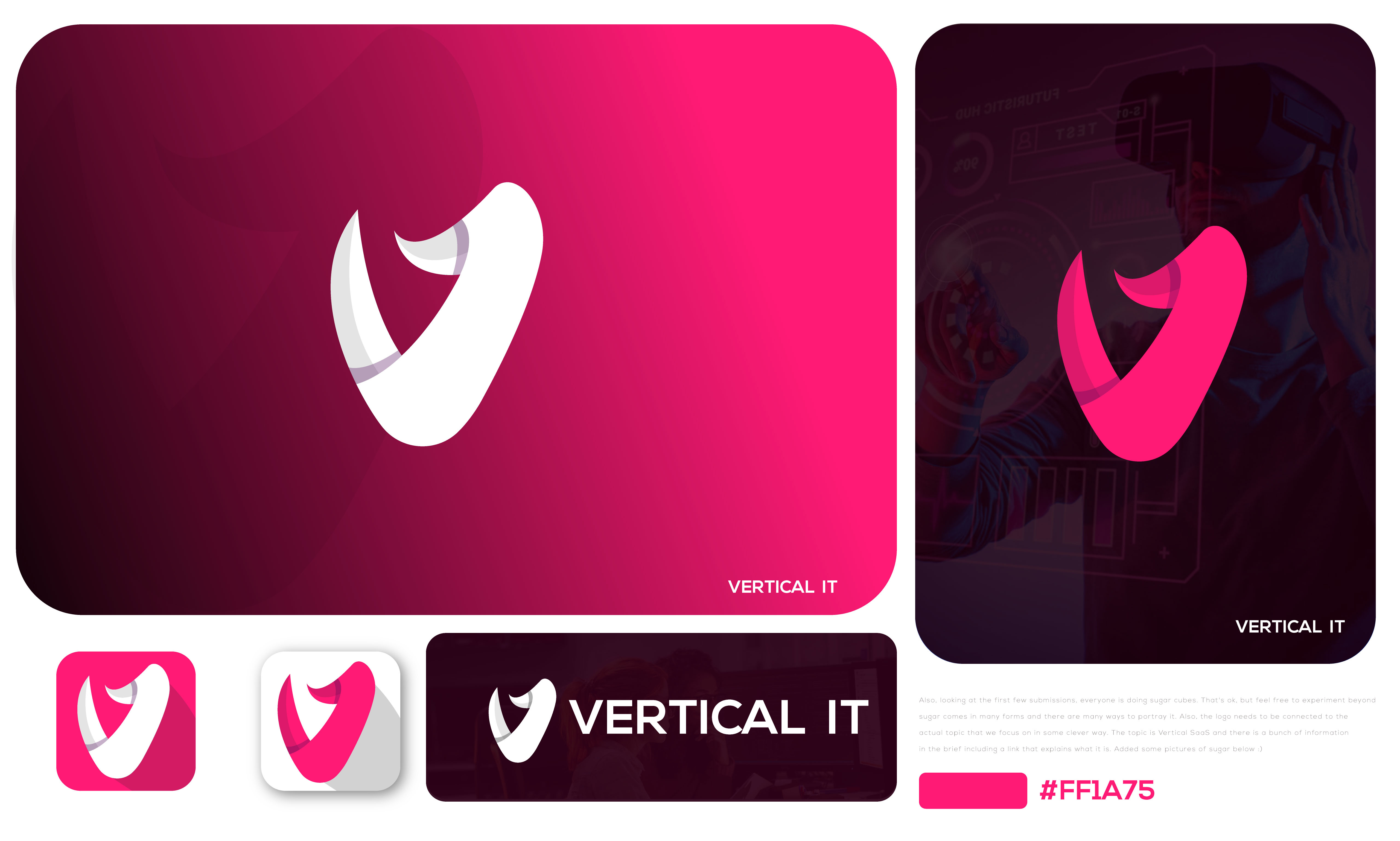 V+ Vertical IT Logo Design 3d logo animation branding design graphic design green health icon illustration it logo logo motion graphics ui