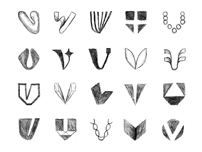 V letter sketches branding design graphic design identity letter letter mark logo logo type mark type v