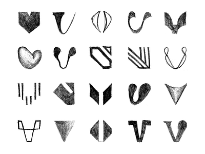 V letter sketches branding design graphic design identity letter letter mark logo logo type mark type v v type