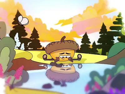 Butterflys 2d animation animation cartoon character animation design funny illustration loop mohoanimation motion graphics