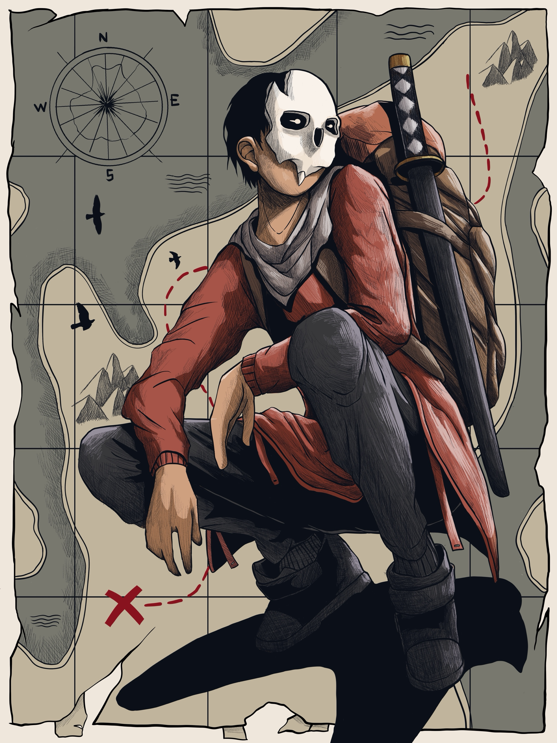 Hidden Treasures Illustration book cover book illustration design graphic design illustration movie poster poster