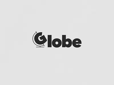 Globe | Typographical Poster font graphic design graphics illustration letters poster sans serif simple text typography