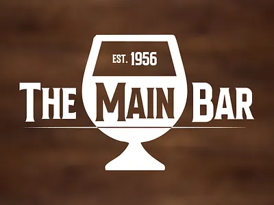 The Main Bar Logo Concept bar logo concept