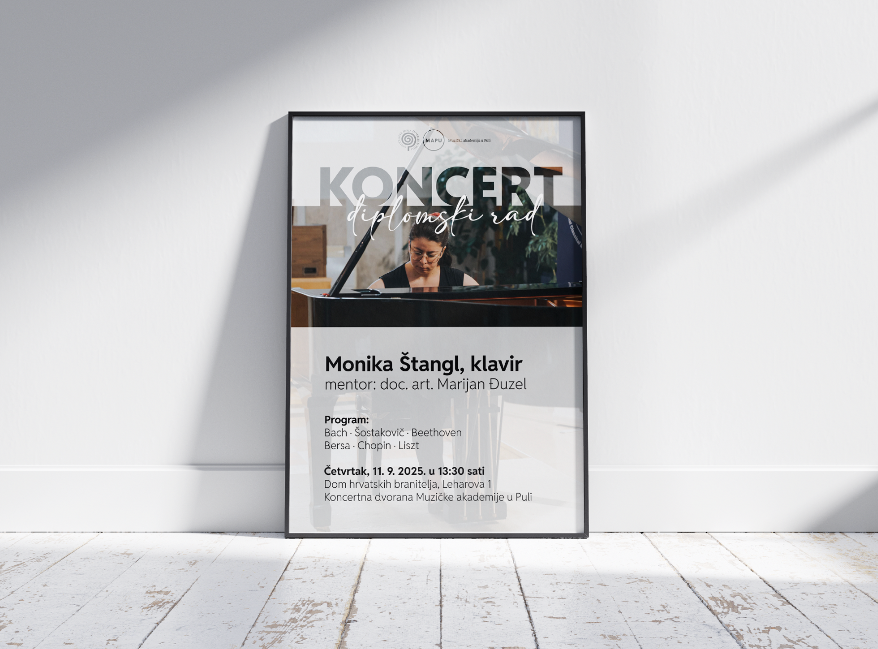 Classical Piano Concert Poster piano poster