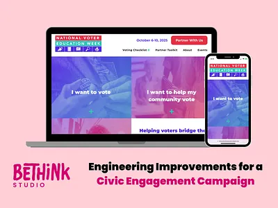 National Voter Education Week Website Refresh accessibility branding graphic design information architecture seo web design website