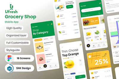 Ufresh – Grocery Delivery App app branding design grosaryapp ufresh ui uiux