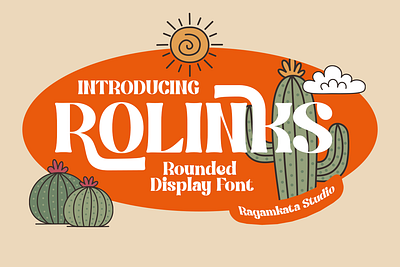 Rolinks - Rounded Display Font branding design display elegant fashion font fonts graphic design modern serif type design typography