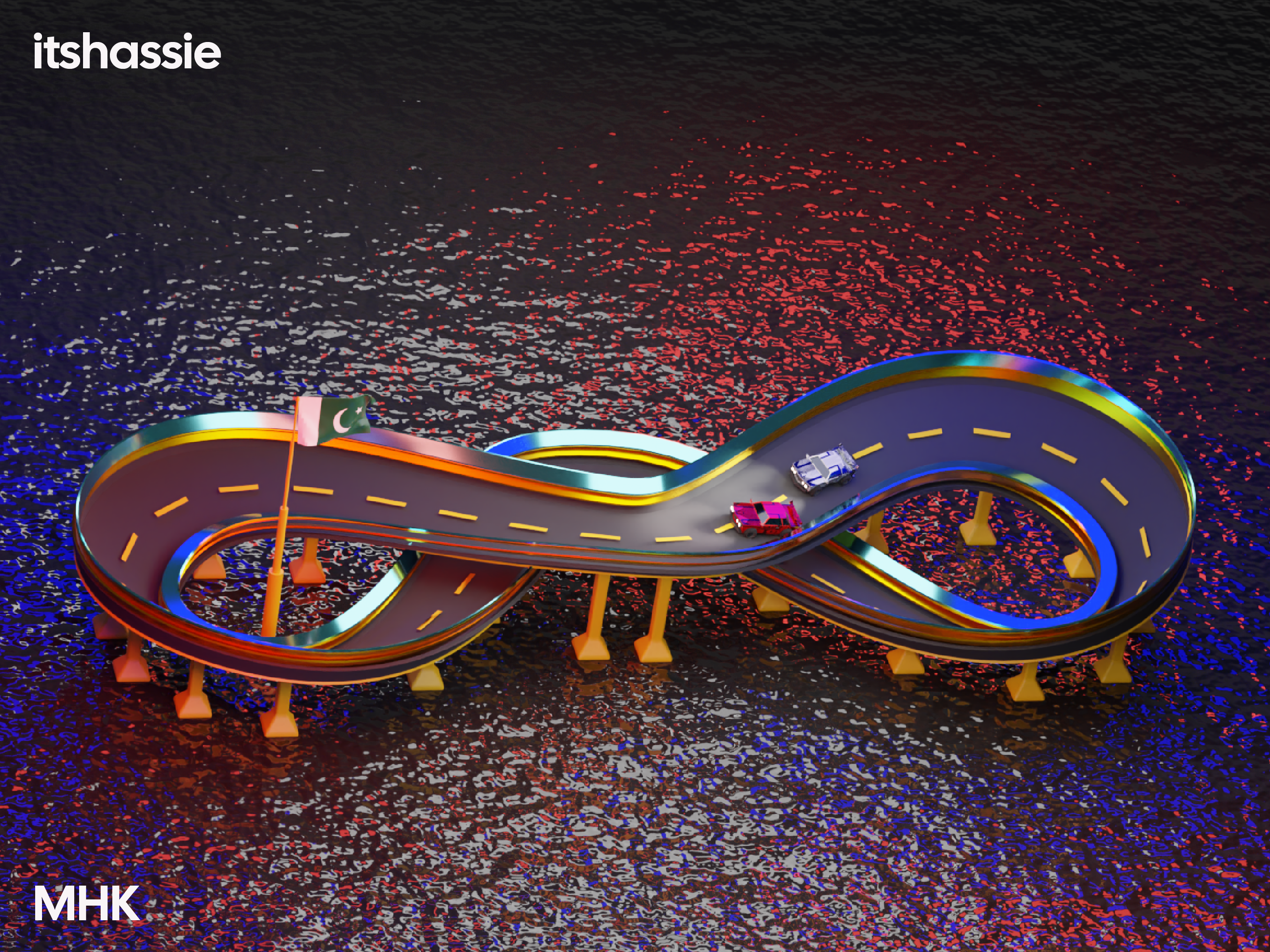 Endless Circuit – A 3D Racing Animation endless