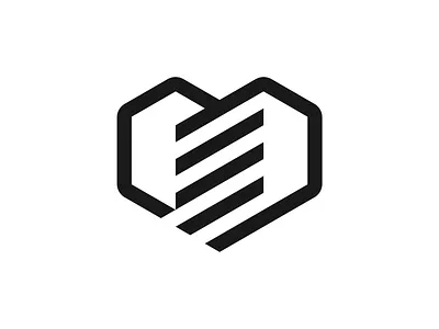 Heart + Screw barber branding care design diagonal engineer heart heart screw icon logo logo design logo designer love mechanic relationship screw screw logo stripe symbol