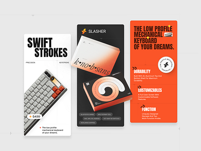 Slasher - Product Feature (Branding) branding clean feature graphic design keyboard mobile ui