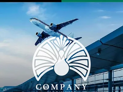 peacock blooming logo design vector