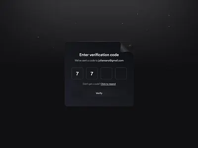 Verification Card UI Design card design ui