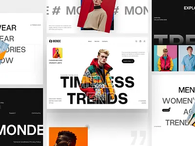 Modern Fashion Website Design | UI/UX Design e commerce design e commerce store e commerce store ui e commerce website fashion landing page fashion store fashion ui fashion web fashion website trendy ui