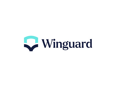 Winguard - Logo Design Concept bird creative cyber fly geometric graphic design guard logo design modern negative space protect saas safety secure security sheild technology wing
