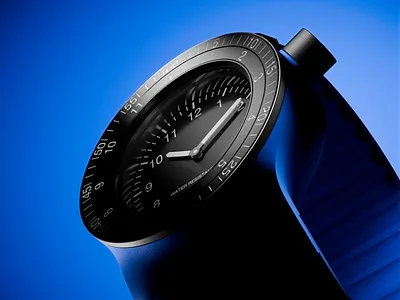 Dark 3D Timepiece Render 3d 3d animation 3d art 3d art work 3d design 3d model3d modelling 3d modelling 3d render 3d watch 3d watch render black watch design gradient smart watch timepiece watch