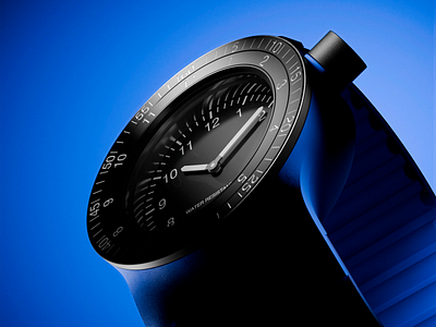 Dark 3D Timepiece Render 3d 3d animation 3d art 3d art work 3d design 3d model3d modelling 3d modelling 3d render 3d watch 3d watch render black watch design gradient smart watch timepiece watch