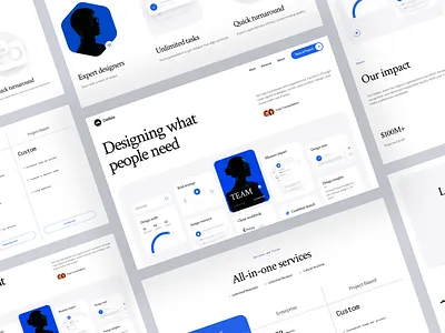 Delibix - Design Studio Landing Page Website agency consultant design elegant enterprise landingpage minimalist modern playful productdesign professional realistic simple studio ui uidesign ux uxdesign webdesign website