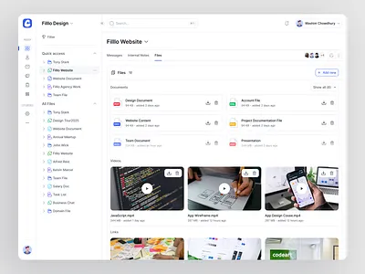 Message Feature - Files chat chatting client communication conversation design discord message portal saas saas webapp talk text texting ui uiux