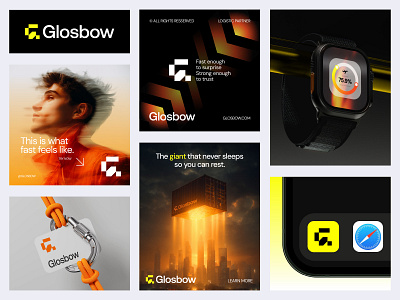 Glosbow™ - Brand Identity Design For a New Gen Logistic Company brand book brand designer brand identity design branding branding agency branding kit container logo moving logo creative logo delivery logo design export freight logo logistic branding logistics company logo logotype modern logo shippinglogo transportlogo visual identity