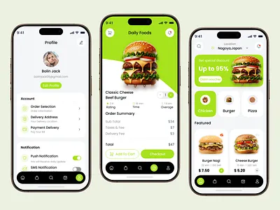 Food Delivery Mobile App UI/UX Design app design best app design best food app card courier delivery app food app food delivery app food delivery mobile app food delivery service food order meal app ui mobile app mobile app design mobile app ui online delivery app online food ordering restaurant app restaurant delivery ui design