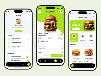 Food Delivery Mobile App UI/UX Design app design best app design best food app card courier delivery app food app food delivery app food delivery mobile app food delivery service food order meal app ui mobile app mobile app design mobile app ui online delivery app online food ordering restaurant app restaurant delivery ui design
