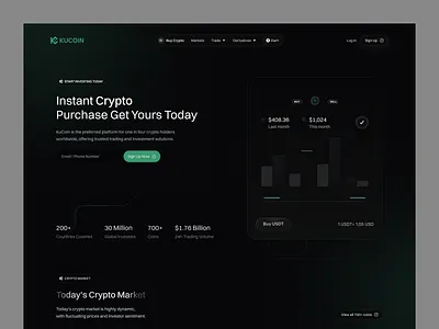 Crypto Landing Page – Web3 & Fintech UI/UX Design blockchainui cryptodashboard cryptolandingpage cryptoui cryptowebsite defiui fintechdashboard fintechui modernwebsite premiumui uidesign uxdesign web design web3dashboard web3landingpage webappui