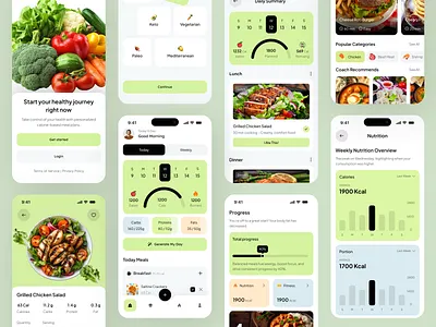 Food Calorie App Design app design app ui best ui calore scan app calorie ai calorie app calorie tracking app calories tracker food ai app food app food app design food calorie food scan mobile mobile app popular