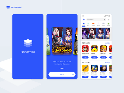 Mobile Application Market-Mobile App app design app market app ui blue game game app market ui mobile app ui ux