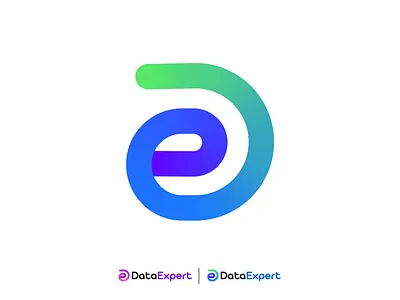 DataExpert- de letter software logo design branding d logo data de letter logo e logo logo logo design software logo