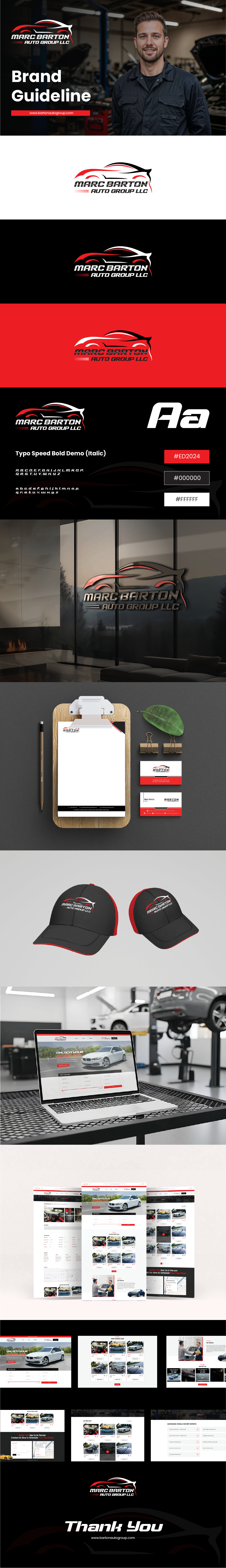 Marc Barton Auto Group LLC. (Brand Guideline) brandconsistency brandidentity brandstrategy colorpalette creativedesign designsystem identitydesign logousage marketingdesign typographydesign