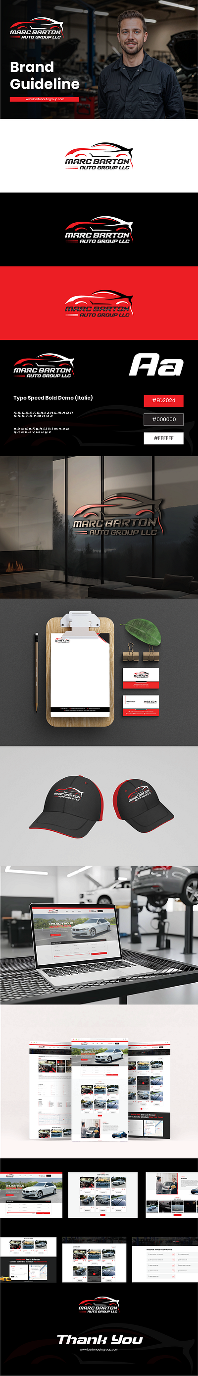Marc Barton Auto Group LLC. (Brand Guideline) brandconsistency brandidentity brandstrategy colorpalette creativedesign designsystem identitydesign logousage marketingdesign typographydesign