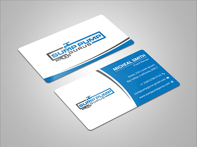 Modern Corporate Business Card Design blue business card brand identity branding design business card business card design card mockup clean business card company card corporate card creative card design design double sided card graphic design identity design minimal card modern business card print design professional branding professional business card visiting card