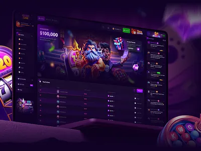 Casino Refer Page banner design betting casino casino app casino design casino interface casino ui casino web casino website casino website design gambling gambling refer invitation invite online casino refer refer page referral web design website