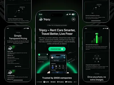 Smart Car Rental Mobile App UI Design app design daily booking app design car booking ui car renta lapp car sharing app carbookingui dashboard design digital product design fintechstyleui landing page mobile view minimal design mobile app concept mobile interface rental service ui smart mobility transportation app travel app design travelappdesign uiinspiration uiux design