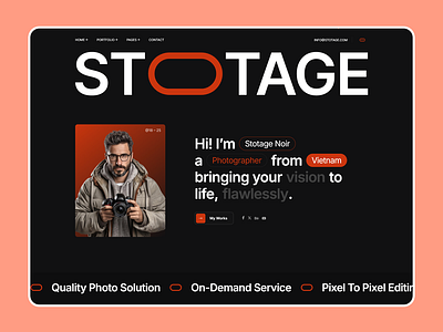 Photography & Video Production Website cleandesign creativewebsite digitalsolutions moderndesign photographywebsite portfoliowebsite responsivedesign studiowebsite ui videoproduction webdesign