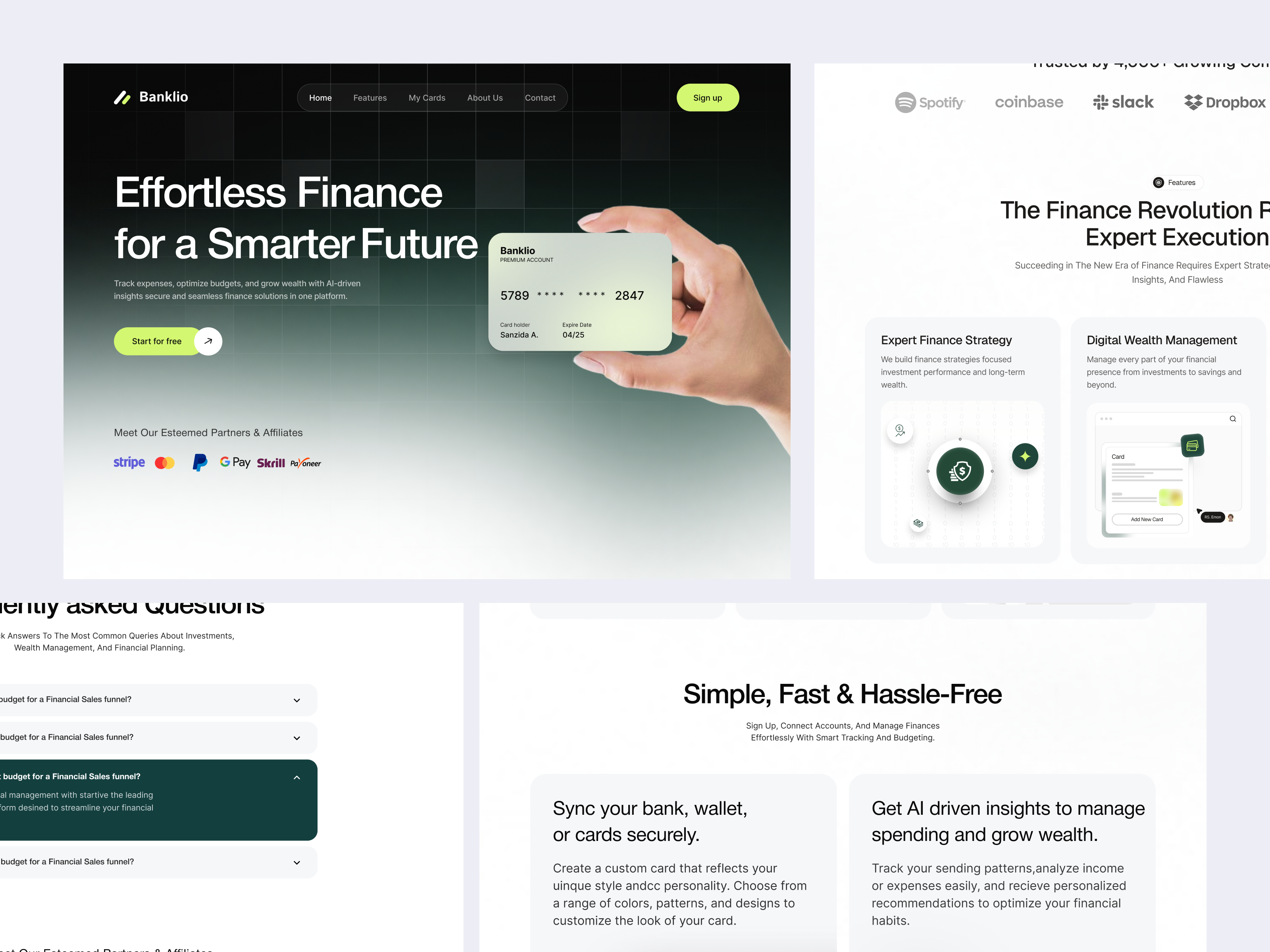 Example of Landing Page Development (Framer)