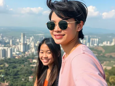 Cityscape Smiles – Photorealistic Portrait