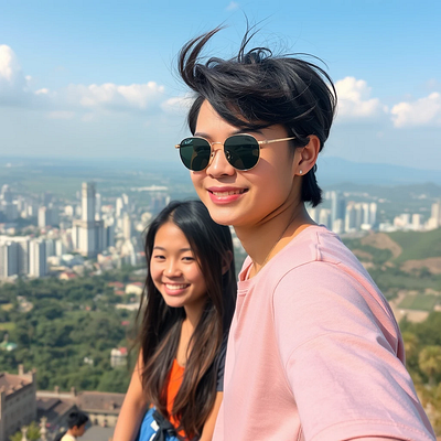 Cityscape Smiles – Photorealistic Portrait