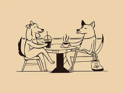 Coffee Dogs - FULANOS adobe illustrator branding coffee concept creative direction creative strategy design graphic design illustration illustrator vector