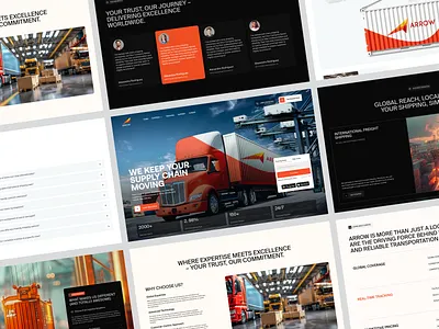 Logistic service-Website design arrowwebsite cleandesign design figmadesign figmamockup logistic website design logisticsupportwebsite productdesign service shipmentweebsite ui uiuxdesign webdesign website design websitedesign websitemockup