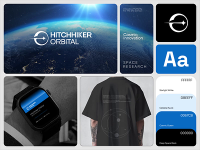 Space Technology Brand Visual Identity aerospace brand identity branding graphic design icon logo logo design modern motion graphics space tech startup technology technology branding ui visual identity